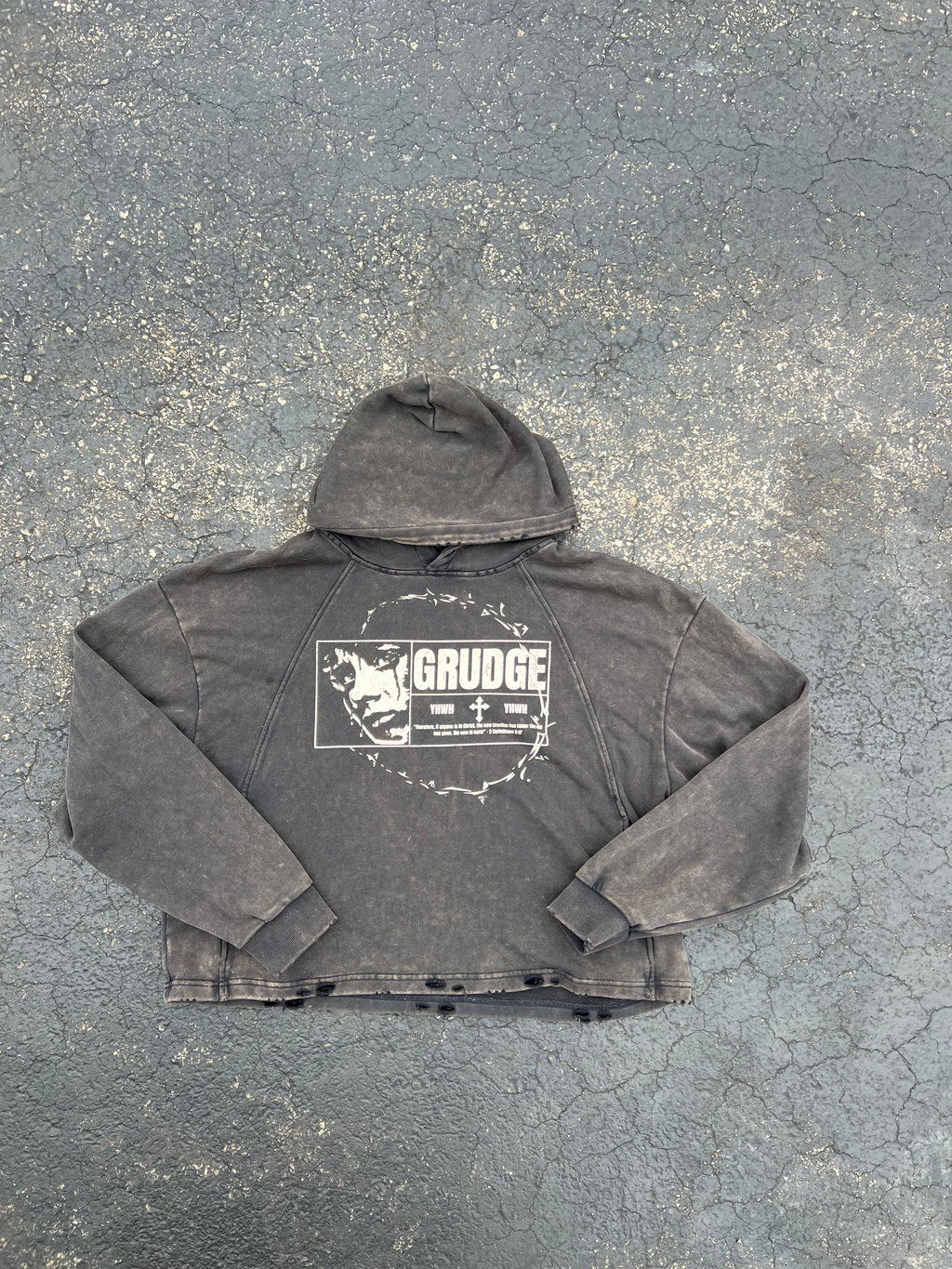 GRUDGE YHWH Cropped Pullover